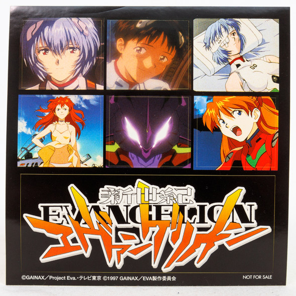 Retro Evangelion Sticker Sheet / Rei Ayanami Asuka Langley Shinji Japanimedia Store FRONT