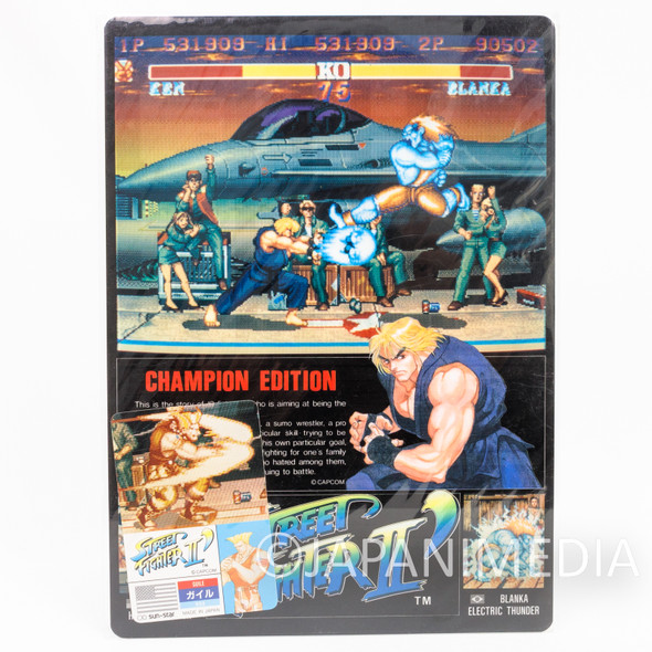 Street Fighter II KEN Pencil Board Pad Shitajiki JAPAN CAPCOM Japanimedia Store FRONT