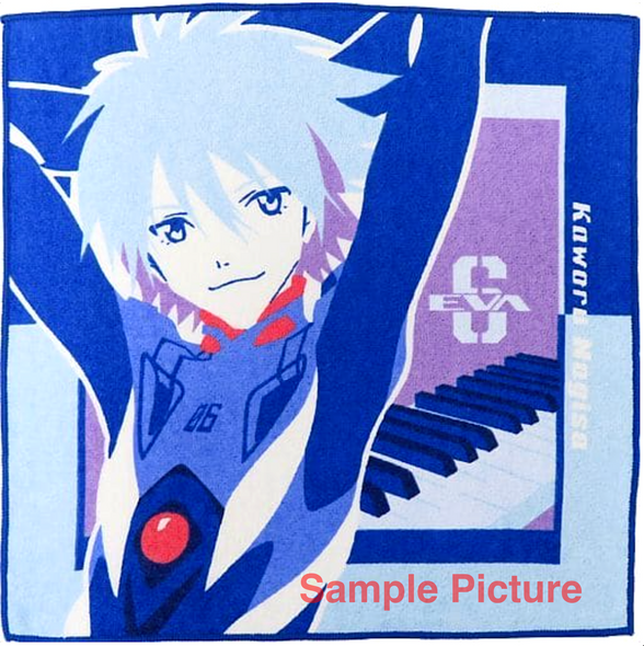 Evangelion Kaworu Nagisa Hand Towel 12x12inch BANDAI JAPAN Japanimedia Store FRONT