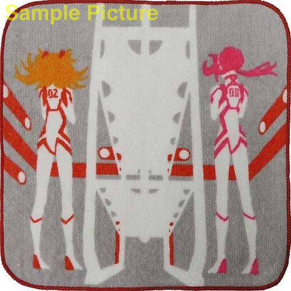 Evangelion Asuka & Mari Hand Towel 12x12inch BANDAI JAPAN Japanimedia Store FRONT