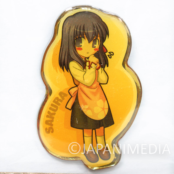 Fate/Stay Night Sakura Matou Metal Pins Dengeki-Hime 2005 JAPAN Japanimedia Store FRONT