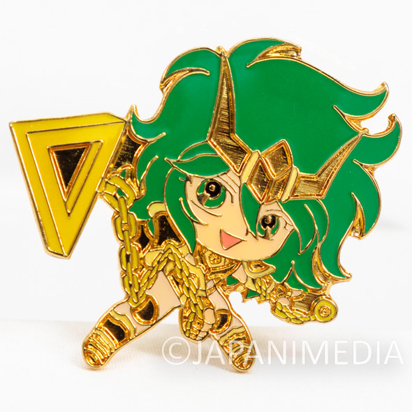 Saint Seiya Gold Saint Andromeda Shun Metal Pins JAPAN ANIME MANGA Japanimedia Store FRONT