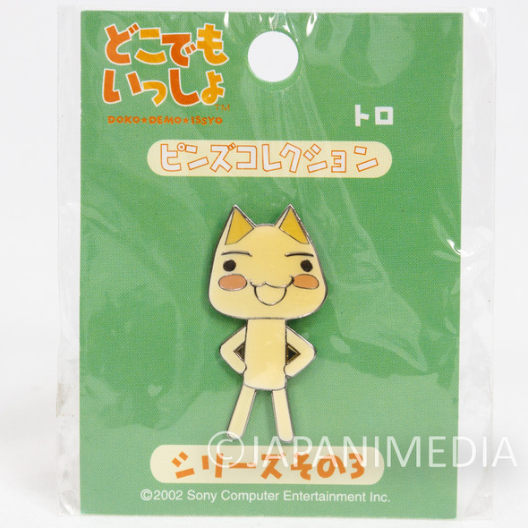 Sony Cat Doko Demo Issyo TORO INOUE Metal Pins Japanimedia Store FRONT