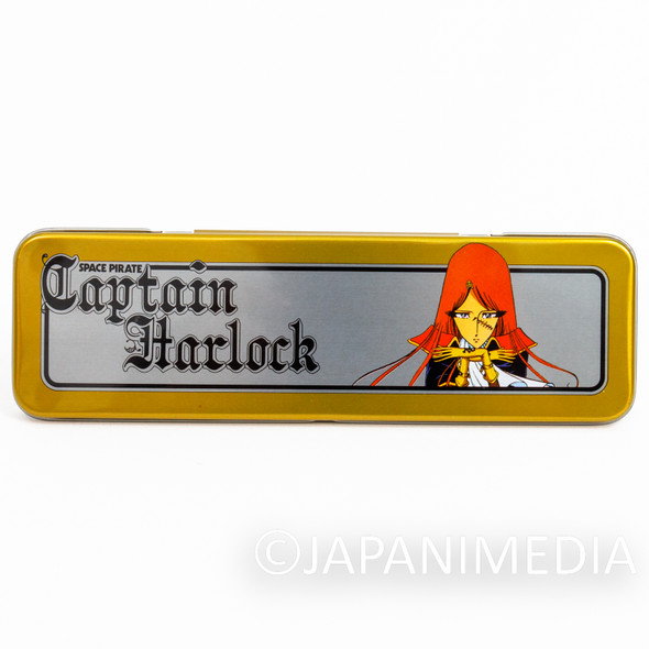 Retro Space Pirate Captain Harlock Queen Emeraldas Can Pen Case Japanimedia Store FRONT