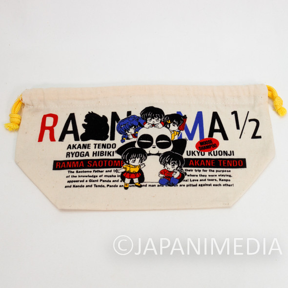 Retro RARE! Ranma 1/2 Bento Pouch Bag Movic RUMIKO TAKAHASHI Japanimedia Store FRONT