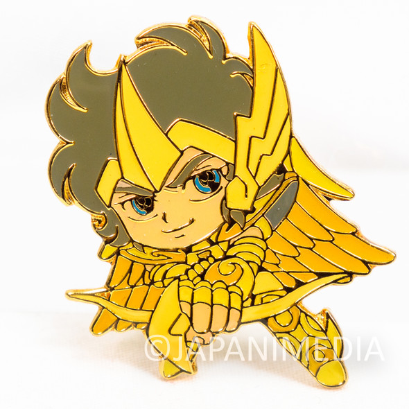 Saint Seiya Gold Saint Sagittarius Aiolos Metal Pins JAPAN ANIME MANGA Japanimedia Store FRONT