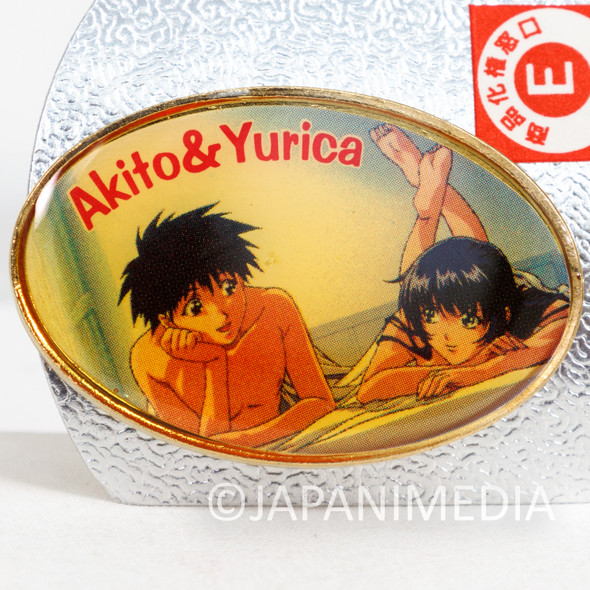 Martian Successor NADESICO Akito & Yurika Gacha-chara Pins JAPAN Japanimedia Store FRONT
