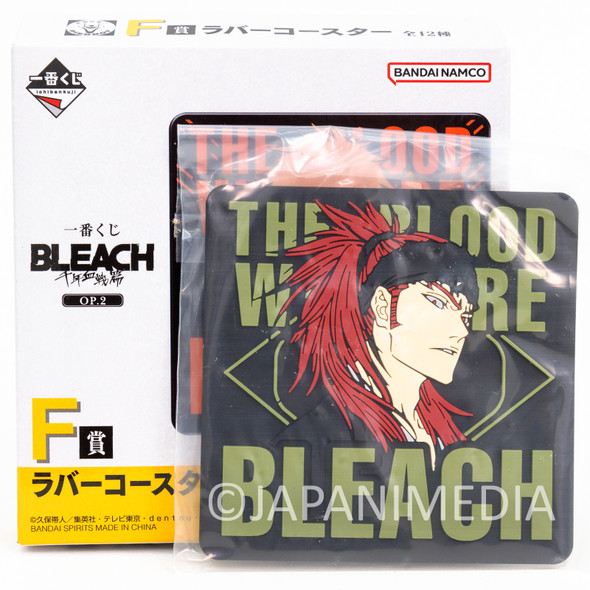 BLEACH Renji Abarai Rubber Coaster BANDAI NAMCO Japanimedia Store FRONT