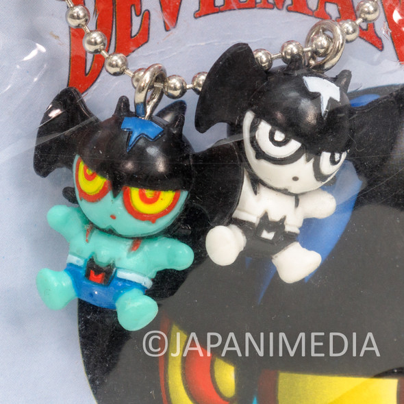 Retro RARE Devilman Petit Mascot 2 Figure Ballchain SK JAPAN Japanimedia Store FRONT