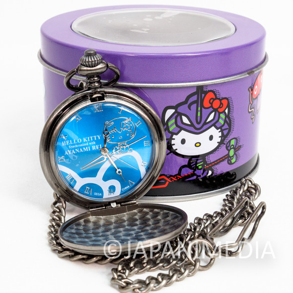 Evangelion x Hello Kitty Pocket Watch Rei Ayanami SEGA JAPAN ANIME MANGA Japanimedia Store FRONT