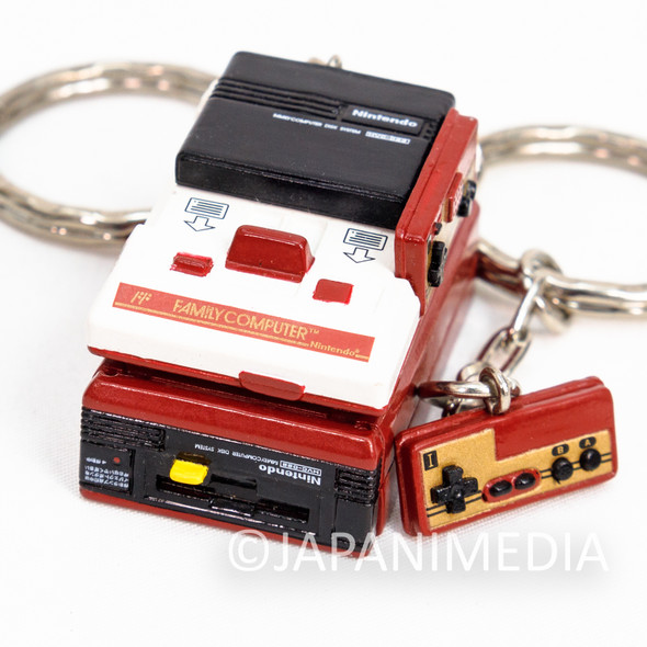 Nintendo Game Console History Miniature Figure Key Chain Famicom & Disk System NES Japanimedia Store FRONT