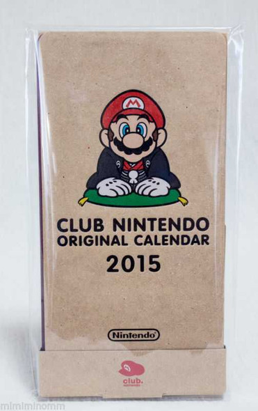 Super Mario Bros. Club Nintendo Desk top Calendar 2015 JAPAN NES FAMICOM Japanimedia Store FRONT