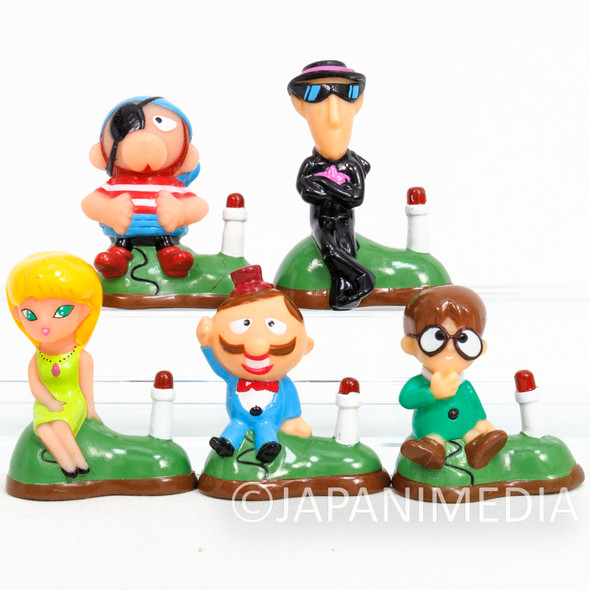 RARE! Hyokkori Hyotanjima Mini Figure 5pc Set [Hakase / Sundy Teacher / DonGabacho / Torahige / Dandy] Japanimedia Store FRONT