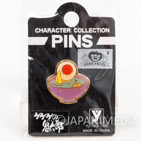 Retro Gegege no Kitaro Medama Oyaji Metal Pins Japanimedia Store FRONT