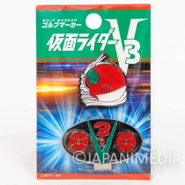 Kamen Masked Rider V3 Metal Golf Marker TOKUSATSU Japanimedia Store FRONT