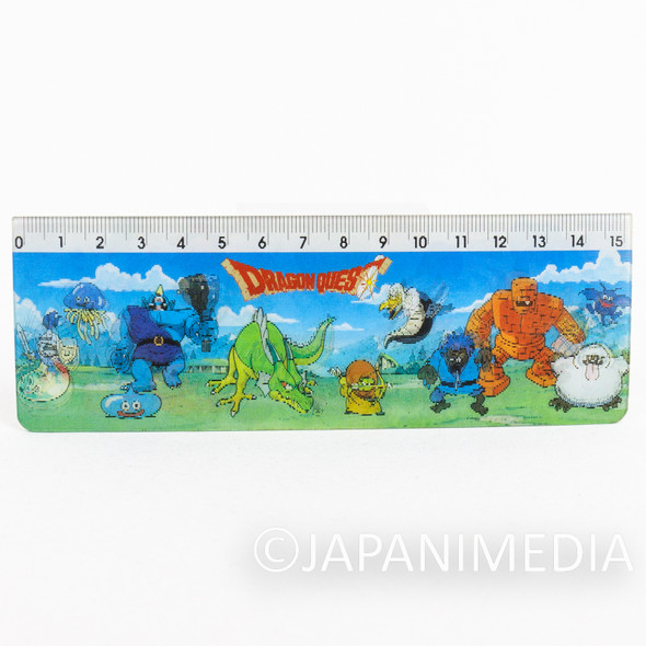 Retro Rare! Dragon Quest Hologram Picture Ruler 15cm ENIX 1994 TORIYAMA AKIRA Japanimedia Store FRONT