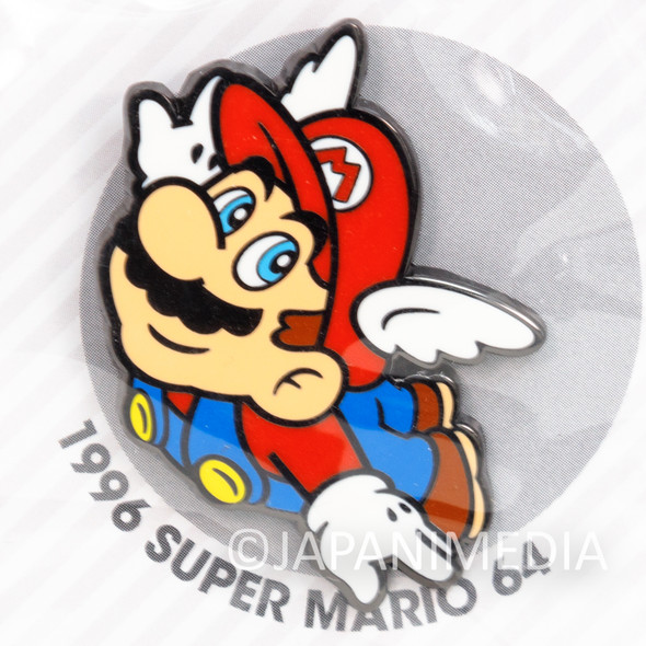 RARE!! Super Mario Bros. 64 Metal Pins 35th Anniversary NINTENDO Japanimedia Store FRONT