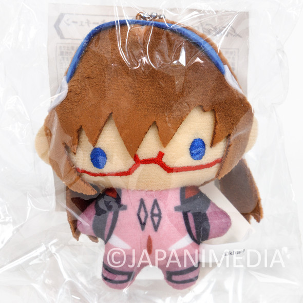 Evangelion Mari Illustrious Plug Suits Mini Plush Doll Ballchain Evangelion Store Japanimedia Store FRONT