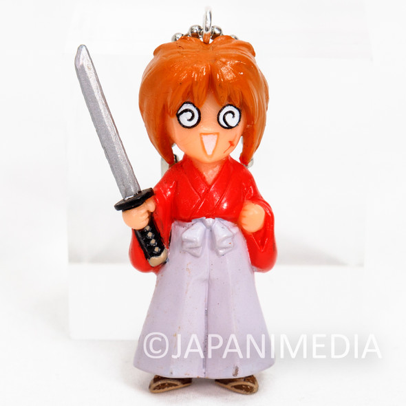 Retro RARE! Rurouni Kenshin Kenshin Himura Figure Ballchain JAPAN ANIME 2 Japanimedia Store FRONT