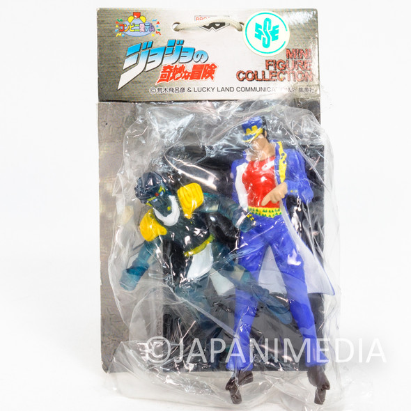 Retro RARE! JoJo's Bizarre Adventure JOTARO KUJO with Star Platinum Mini Figure BANPRESTO Japanimedia Store FRONT