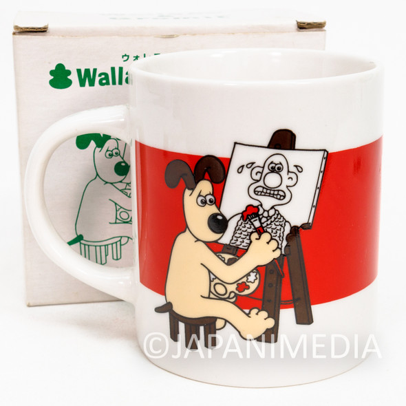 Wallace & Gromit MUG Sumitomo Life Novelty JAPAN Ardman ANIME 5 Japanimedia Store FRONT