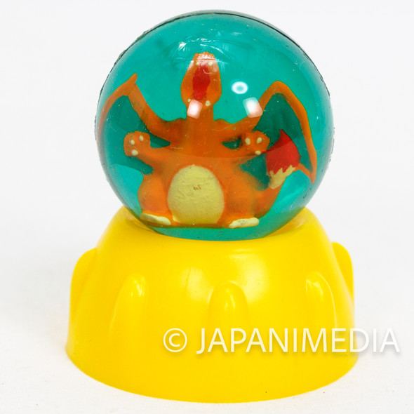 Retro RARE! Pokemon Charizard Lizardon Bouncy Ball w/Stand TOMY JAPAN GAME Japanimedia Store FRONT