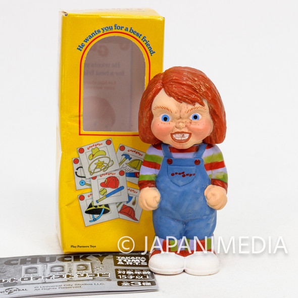 Child's Play CHUCKY Good Guy Mini Soft Vinyl Figure #2 TAKARA TOMY Japanimedia Store FRONT