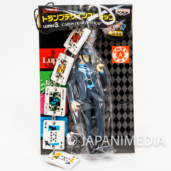 Lupin the Third (3rd) Daisuke Jigen Playing Cards Figure Keychain JAPAN Japanimedia Store FRONT