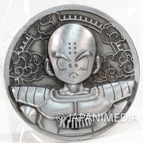 Dragon Ball Z Krillin Zinc Alloy Medal (Silver color) Japanimedia Store FRONT