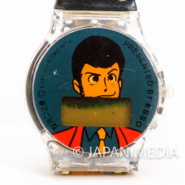 (JUNK ITEM) Lupin the Third (3rd)  Wrist Watch ESSO JAPAN ANIME MANGA