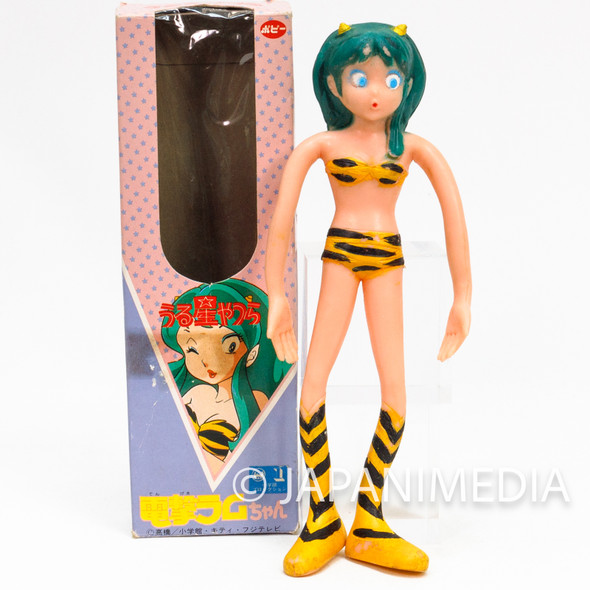 Retro RARE! Urusei Yatsura Dengeki LUM Chan Bendable Rubber Figure 7" POPY Japanimedia Store FRONT
