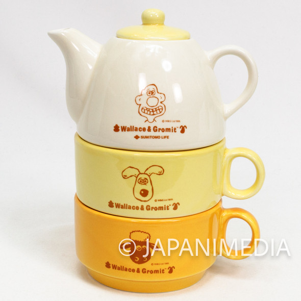 Wallace & Gromit Teapot Cup Set Stackable Promo Japan | Japanimedia Store Front