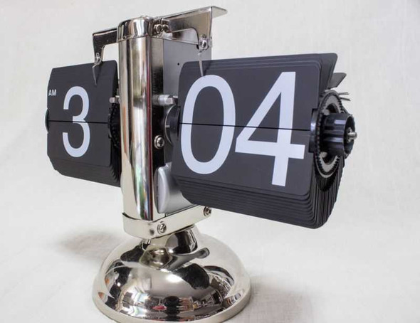 Skeleton Pitter-Patter Clock Silver IGA75-SY IDEA International JAPAN Japanimedia Store FRONT