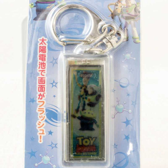 Disney Toy Story Solar Power Flash Plate Keychain RUN'A JAPAN Japanimedia Store FRONT