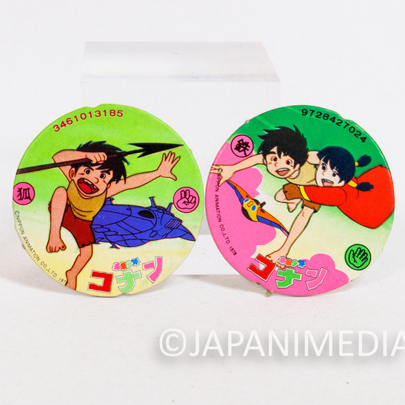 Future Boy Conan Round Menko Card 2pc Set Hayao Miyazaki Japan Japanimedia Store Front