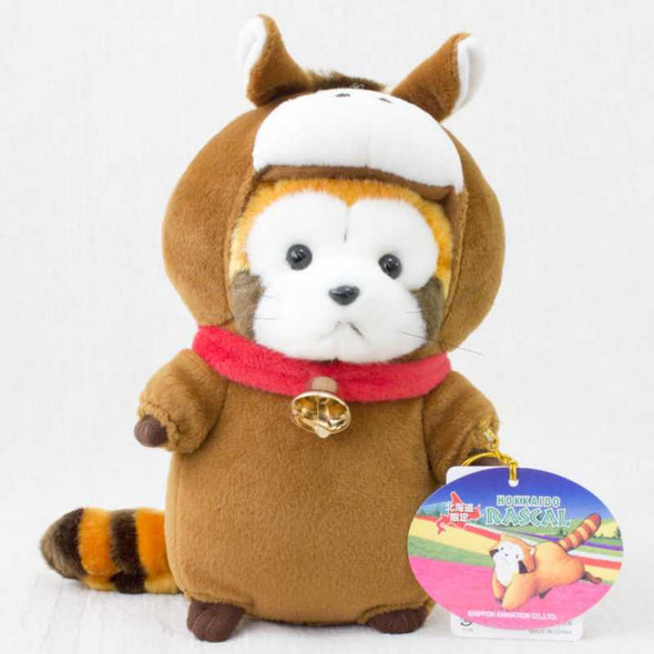 Rascal the Raccoon Cosplay Horse Hokkaido Limited Plush Doll Figure JAPAN ANIME Japanimedia Store FRONT