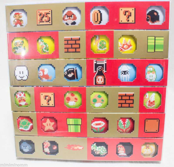Super Mario Bros. Club Nintendo Limited Characters Button badge Collection JAPAN NES Japanimedia Store FRONT