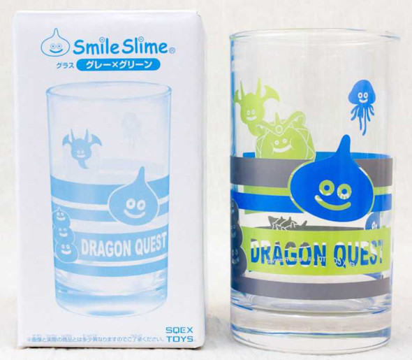 Dragon Quest Smile Slime Glass Gray x Green Square Enix JAPAN ANIME MANGA Japanimedia Store FRONT