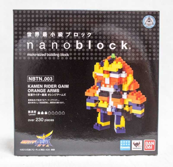 Kamen Rider Gaim Orange Arms Kawada Nanoblock Nano Block NBTN-003 JAPAN Figure Japanimedia Store FRONT