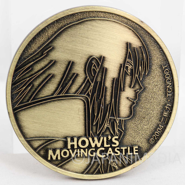 Howl's Moving Castle Relief Medal 2004 Ghibli Hayao Miyazaki JAPAN Japanimedia Store FRONT