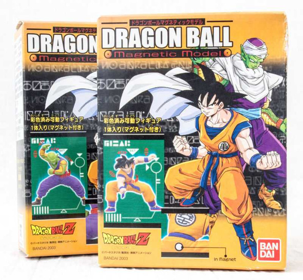 Set of 2 Dragon Ball Z Magnetic Model Figure Piccolo Gokou BANDAI JAPAN ANIME Japanimedia Store FRONT
