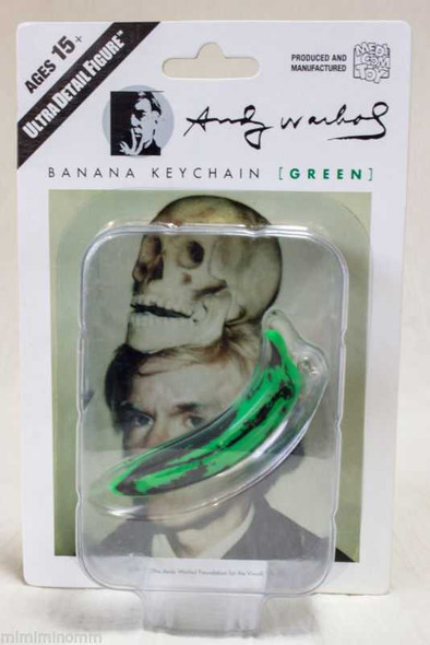 Andy Warhol Banana Keychain (Green Ver.) Ultra Detail Figure Medicom Toy JAPAN Japanimedia Store FRONT