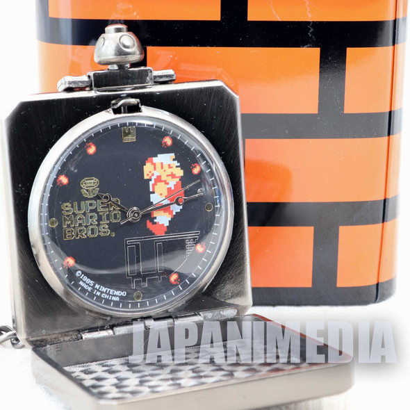 Super Mario Bros. Hatena Block Pocket Watch Fire Mario Ver. JAPAN NINTENDO NES Japanimedia Store FRONT