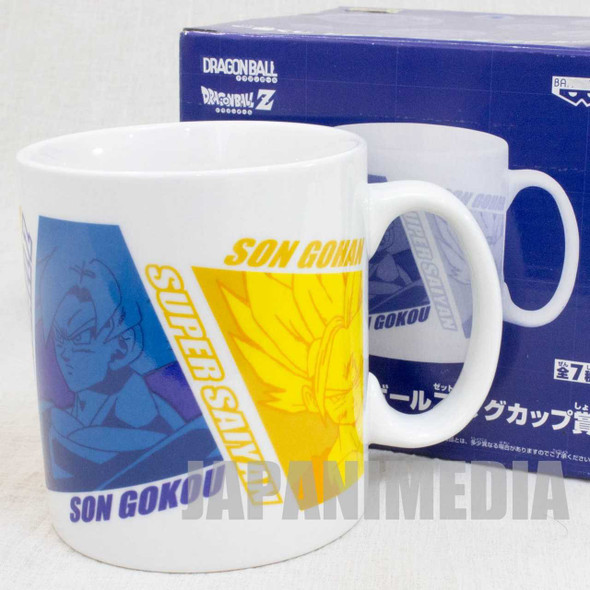 Dragon Ball Z Mug Banpresto Gohan Vegeta Gokou Trunks JAPAN ANIME MANGA Japanimedia Store FRONT