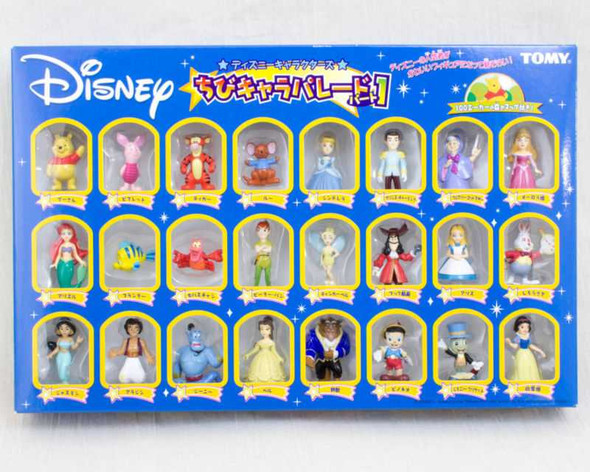 Disney Characters Chibi Chara Parade Vol.1 Mascot Figure 24pc set Tomy JAPAN [NEW] Japanimedia Store FRONT