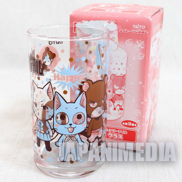 FAIRY TAIL Happy Charles Lily Visual Art Glass Banpresto JAPAN ANIME MANGA Japanimedia Store FRONT