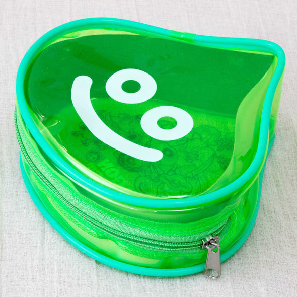 Dragon Quest Slime Clear Color Green Mini Pouch Bag JAPAN GAME Japanimedia Store FRONT