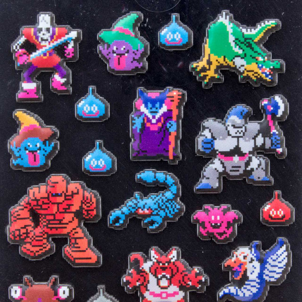 Dragon Quest Dot Monsters Sticker Sheet SQUARE ENIX JAPAN ANIME GAME Japanimedia Store FRONT