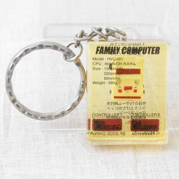 Nintendo Game Console History Miniature Figure Key Chain Famicom JAPAN NES Japanimedia Store FRONT