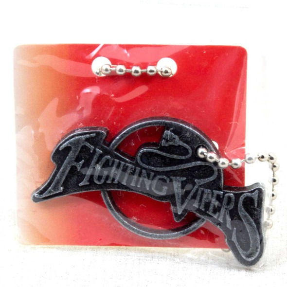 SEGA Logo Metal Plate Ball Chain Fighting Vipers Silver JAPAN GAME Japanimedia Store FRONT
